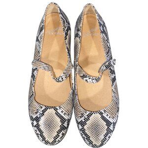 Dansko Snakeskin Pattern Mary Jane Flats Womens Shoes Size 37 comfort support